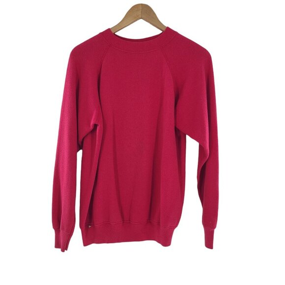 Hanes Her Way Raglan Sweatshirt Womens Pink L  Made‎ in USA Vintage 90s - Picture 5 of 6